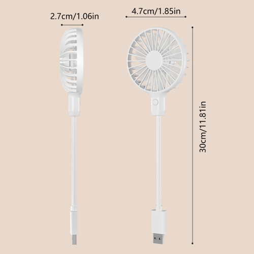 7 Blade Portable USB Table Fan With Flexible Stand Speed 2