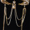 Goldener Kopfschmuck mit baumelnden Perlensträngen,-Muster1 6