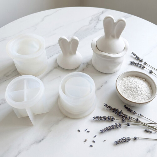 Vielseitige Silikonform mit Hasen-Motiv, tragbare Silikonform 1