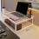 Metal Laptop Stand Computer Desk Holder-White Combination D 4