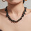 Collier de perles d'espacement plaqué or sophistiqué avec-Blanc 3