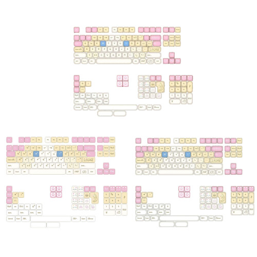 Complete 148 Keycap Collection With Charming Candy Color-Korea 1