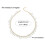 Collier de perles d'espacement plaqué or sophistiqué avec-Blanc 4