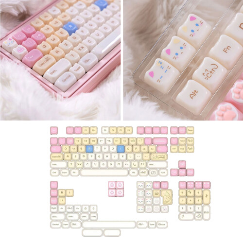 148 Key PBT Candy Color Keycap Set For Mechanical-Korea 2