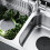 Durability Soft Silicone Bathtubs Plug Hair-white and black 5