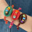 Bracelet perlé avec breloque nez de cochon, chaîne de-Vert 5