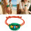 Bracelet perlé en forme de nez de cochon d'inspiration-Rouge 3