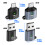 Universeller TF-zu-USB-Kartenleser-Adapter,-USB dunkelgrau 4