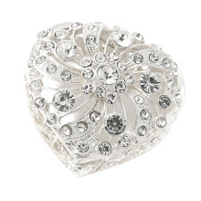 Vintage Heart Designs Jewelry Organizers With-Silver with stone