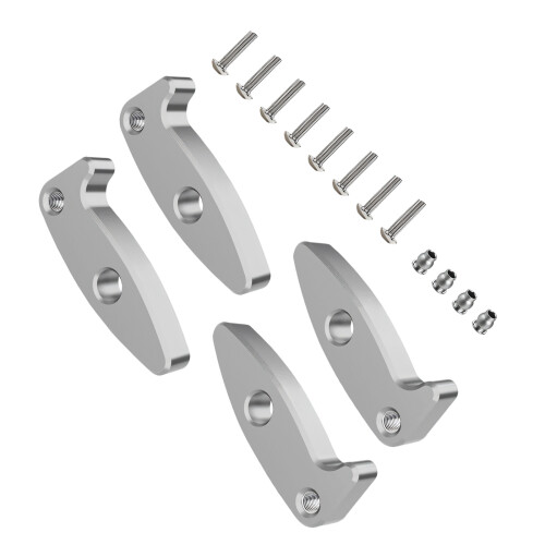 Precisions Aluminum Flexible Extension Component For-silver