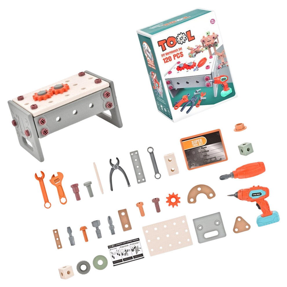 Realistic Plastic Repair Toolbox Toy Set For Kids Pretend-2 7754003653888