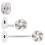 Convertible Small Fan Containing 7200mAh Reserve Ability-White 1