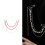 Statement-Hip-Hop-Schmuck mit beweglichen Kristallperlenketten-B 4