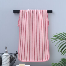 Coral Fleece Striped Towel Soft Quick-Drying 1 Pack