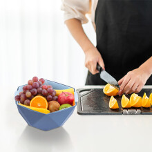 Panier à légumes en plastique double couche épais (1 pièce)