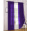 2 Stück transparente Voile-Gardinenpaneele mit Stangendurchzug 1