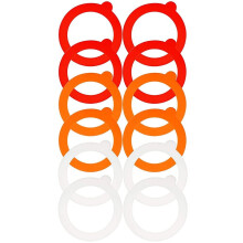 Joints d'étanchéité en silicone pour couvercles de bocaux (12 pièces)