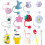 TOSEERY couvre-paille réutilisable en silicone, lot de 8 1