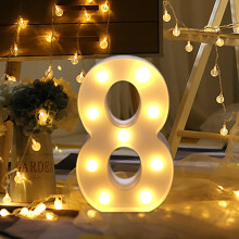 Letras luminosas Hoarboeg Marquee - Alfabeto a pilas
