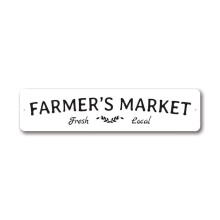 Metalowy szyld Farmer's Market 4x16 cali