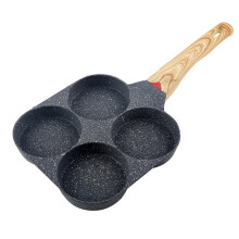 Poêle à œufs antiadhésive, capacité 4 tasses, pour le petit-déjeuner