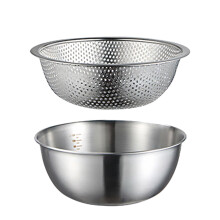 Panier égouttoir à fruits en acier inoxydable (2 pièces)