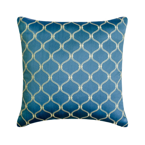 Blå Jacquard örngott 45x45 cm 2-pack