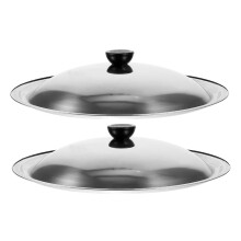 Couvercle universel en acier inoxydable pour casserole (2 pièces)
