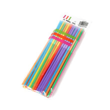 Pailles souples en plastique, 26,5 cm (10,43 pouces), lot de 50