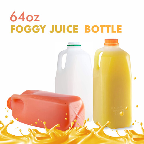 Bouteilles de jus en plastique vides de 64 oz avec bouchons inviolables