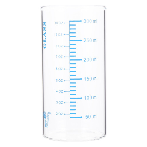 Glasmælkekop til kaffe, 300 ml