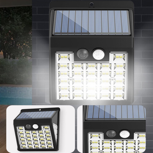 Faro solare da esterno a LED IP65 con sensore di movimento