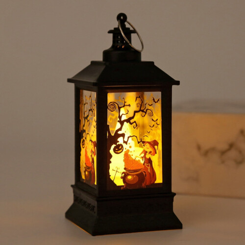 Halloween pumpkin prop portable retro witch pendant