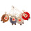 Pendentif boule de fourrure de cerf de Noël (4 pièces) 1