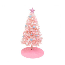 Mini LED Christmas Tree with Ornaments, Pink, 60cm