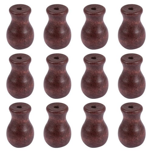 Pompons en cordon de bois pour stores (12 pièces)