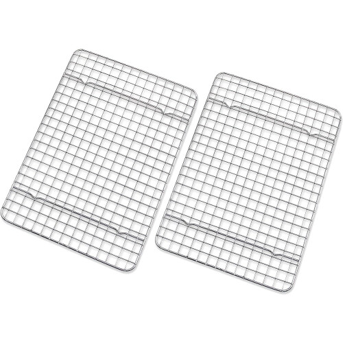 Stainless Steel Cooling Rack 16x11.8x1 Inch 2 Pack
