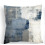 Nordic blue grey linen pillowcase 40x40 cm 1
