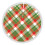 Jupe de sapin de Noël à carreaux 122 cm 1