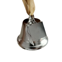 Gold Metal Christmas Tree Bell Ornament