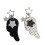 Dotted Wing Designs Accessoire de porte-clés en métal pour-Blanc 2