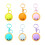 Porte-clés Miniature en forme de chignon cuit à la-Violet 2