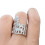 Handcrafted Alloy Roman Colosseums Ring With Adjustable-Silver 5