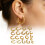 Trendy Stackable Geometric Earrings Lightweight Resin-D 3