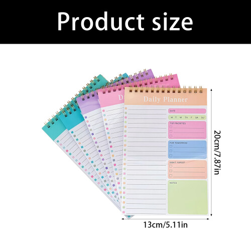 Twin Coil Binding Daily Planner 30 Sheets Portable Weekly 2