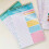 Twin Coil Binding Daily Planner 30 Sheets Portable Weekly 7