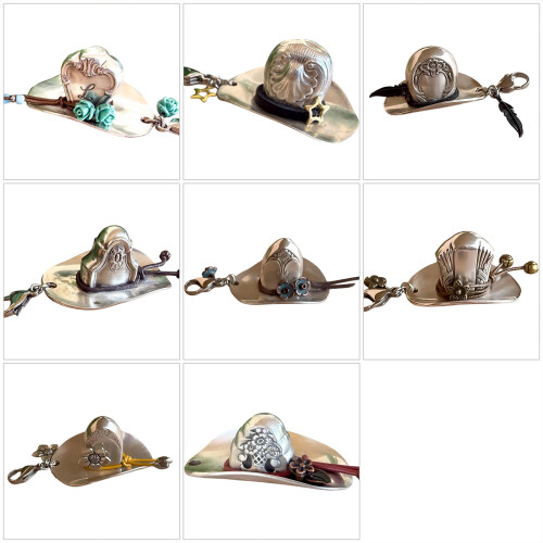 Practical Jewelry Pendant Cowboy Hat Shape Jewelry-pattern 2 1