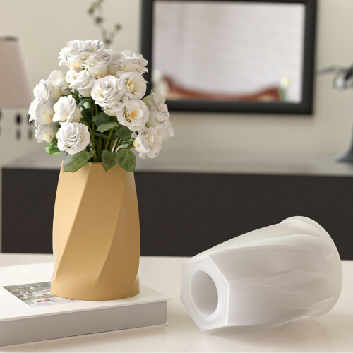 Creative Twisted Vase Mould Suitable For Resin Concrete And 1