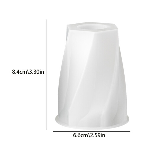Silicone Mould For Making Unique Twisted Vase For DIY Home 2
