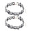 2 Piece Unique Black Note Shaped Clavicle Necklace Ideal For-2 2